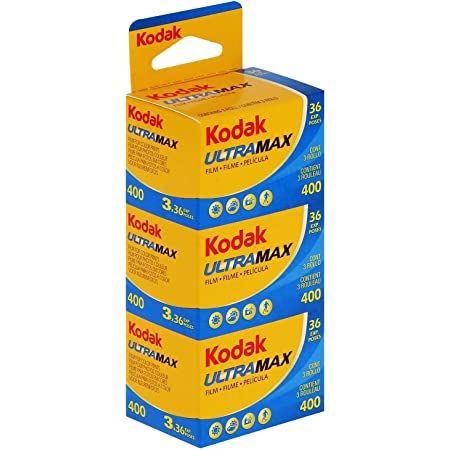 Kodak Ultramax 400 35mm película de color 24 exposiciones abierto 2 Pack caducado 