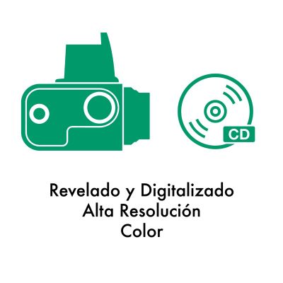 Revelado + Digitalización color ALTA RESOLUCIÓN TIFF
