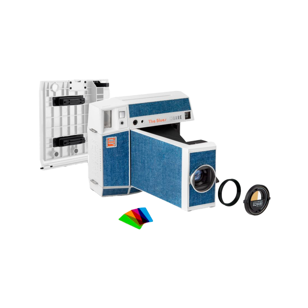 Lomo'Instant Square Glass Cámara y Accesorios Edición The Blues
