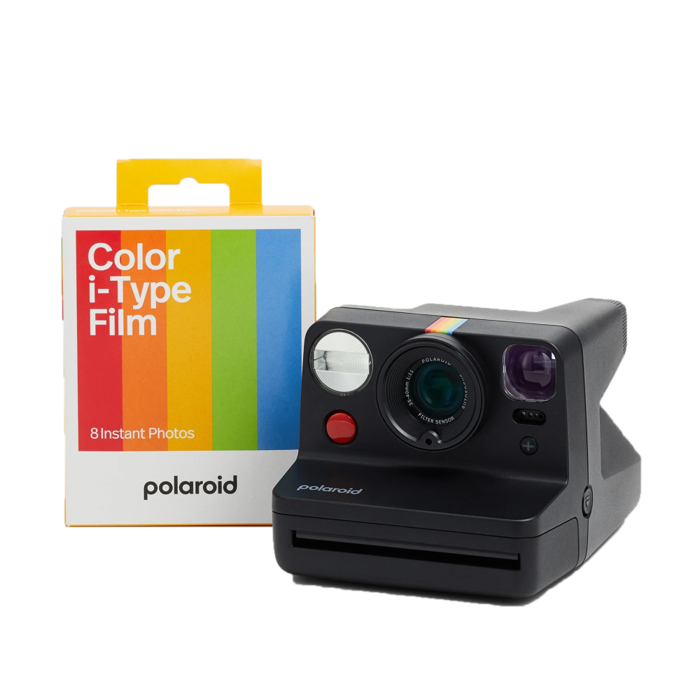 Cámara Polaroid Now+ Gen 3 Negra + Color Film (8 photos)
