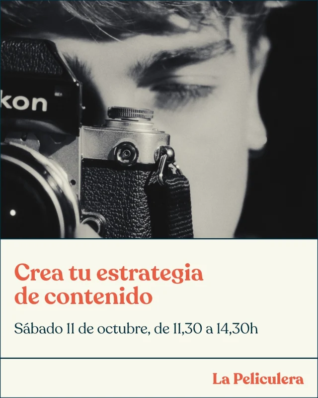 ✨ Nuevo taller en La Peliculera ✨

¿Te gustaría que lo que compartes en redes tenga impacto y te acerque a tus objetivos reales? 
Este curso impartido por Abel Lanillos está diseñado para que aprendas a crear un contenido útil y con sentido para tus redes — no solo ideas bonitas, sino publicaciones que funcionen 😎

👉 Abel empezará con una introducción práctica sobre los tipos de contenido y cómo planificarlos.
👉 Después, trabajará contigo de manera personalizada para definir qué publicar, cómo mejorarlo y de qué forma llevarlo a la práctica.
👉 Y lo mejor: no saldrás solo con teoría, sino con un plan concreto y adaptado a ti, listo para aplicar en tus redes.

📅 Fecha: Sábado 11 de Octubre de 10:30 a 14:30
📍 Lugar: La Peliculera
🎟 Plazas limitadas

Porque tus redes pueden ser mucho más que publicaciones sueltas: pueden convertirse en una herramienta real para tus objetivos 🚀